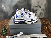 Balenciaga Triplpe S Clear Sole White/Navy - 1