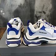 Balenciaga Triplpe S Clear Sole White/Navy - 2