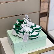 Off White Low Top Sneakers Green/White - 1
