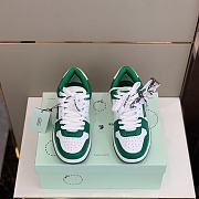 Off White Low Top Sneakers Green/White - 4