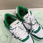 Off White Low Top Sneakers Green/White - 5