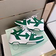 Off White Low Top Sneakers Green/White - 6