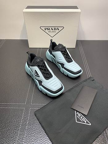 Prada Techno Strectch Sneakers Blue 