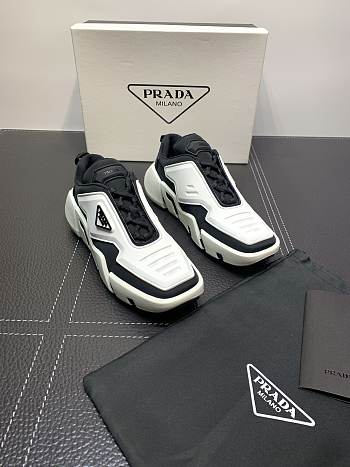 Prada Techno Strectch Sneakers White