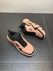 Prada Techno Strectch Sneakers Peach Pink - 6