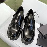 Prada Monolith Loafers Leather Black  - 1