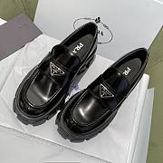 Prada Monolith Loafers Leather Black  - 2