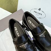Prada Monolith Loafers Leather Black  - 6