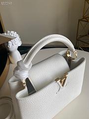 Louis Vuitton Capucines MM Taurillon Leather White M42253 31×21×11cm - 2