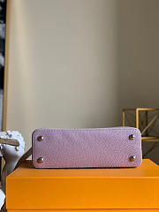 Louis Vuitton Capucines MM Taurillon Leather Pink/Blue M56409 31×21×11cm - 5