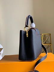 Louis Vuitton Capucines MM Taurillon Leather Black M42259 31.5×20×11cm - 6