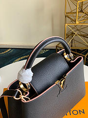 Louis Vuitton Capucines MM Taurillon Leather Black M42259 31.5×20×11cm - 3