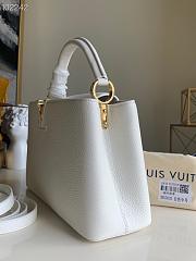 Louis Vuitton Capucines BB Taurillon Leather White M55832 27x21x9cm - 4