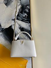 Louis Vuitton Capucines BB Taurillon Leather White M55832 27x21x9cm - 2