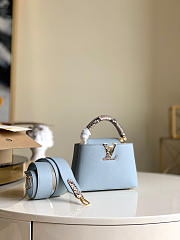 Louis Vuitton Capucines Mini Vert d’Eau Olympe Blue M55920 21x14x8cm - 1