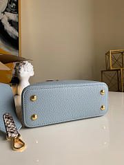 Louis Vuitton Capucines Mini Vert d’Eau Olympe Blue M55920 21x14x8cm - 5