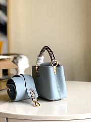 Louis Vuitton Capucines Mini Vert d’Eau Olympe Blue M55920 21x14x8cm - 4