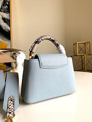 Louis Vuitton Capucines Mini Vert d’Eau Olympe Blue M55920 21x14x8cm - 2