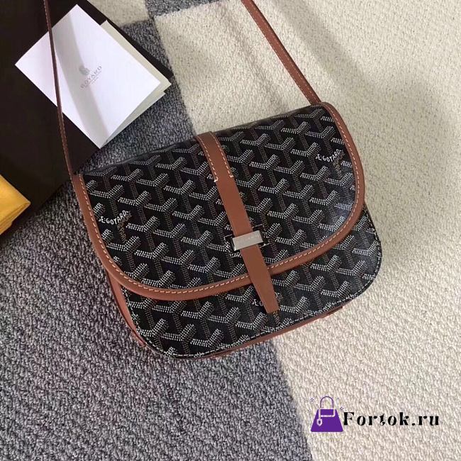 Goyard Belvedere PM Bag Black/Brown BELVE2PMLTY 22x7x16cm - 1