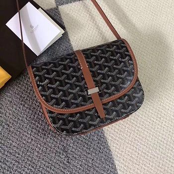 Goyard Belvedere PM Bag Black/Brown BELVE2PMLTY 22x7x16cm