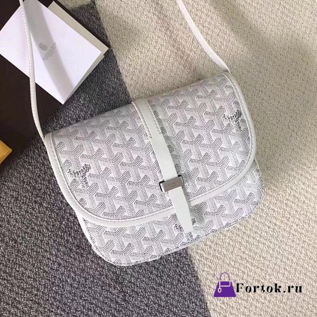 Goyard Belvedere PM Bag White BELVE2PMLTY 22x7x16cm - 1