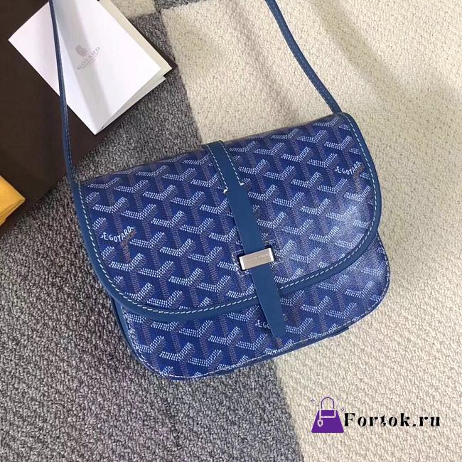 Goyard Belvedere PM Bag Blue BELVE2PMLTY 22x7x16cm - 1