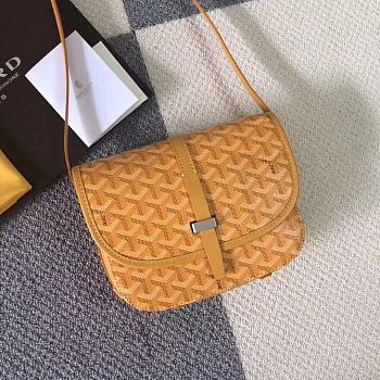 Goyard Belvedere PM Bag Yellow BELVE2PMLTY 22x7x16cm