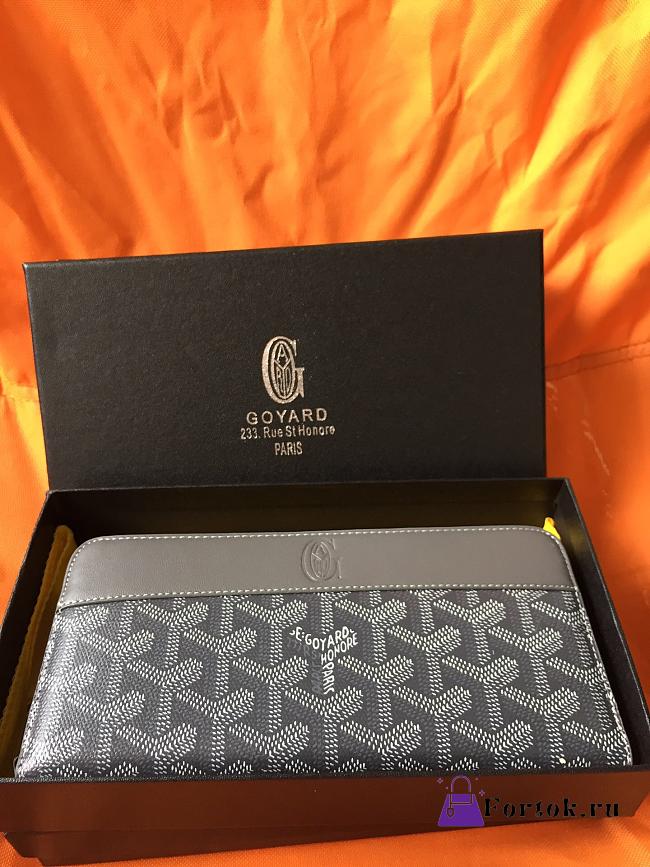 Goyard Matignon Wallet GM Dark Gray 19cm - 1