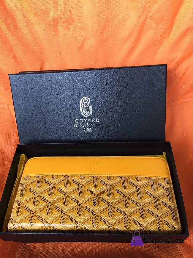 Goyard Matignon Wallet GM Yellow 19cm - 1
