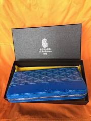 Goyard Matignon Wallet GM Blue 19cm - 2