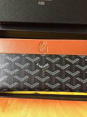 Goyard Matignon Wallet GM Black/Brown 19cm - 3