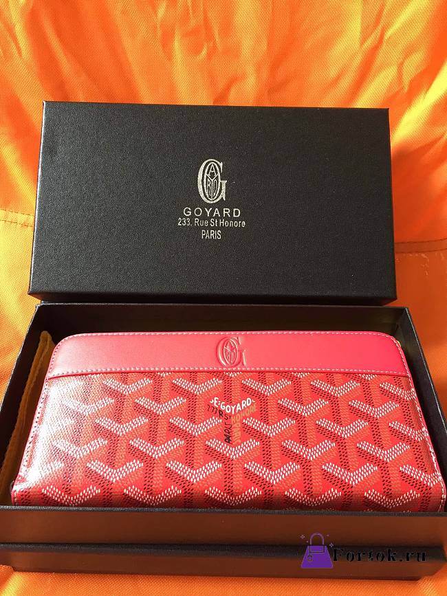Goyard Matignon Wallet GM Red 19cm - 1