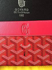 Goyard Matignon Wallet GM Red 19cm - 5