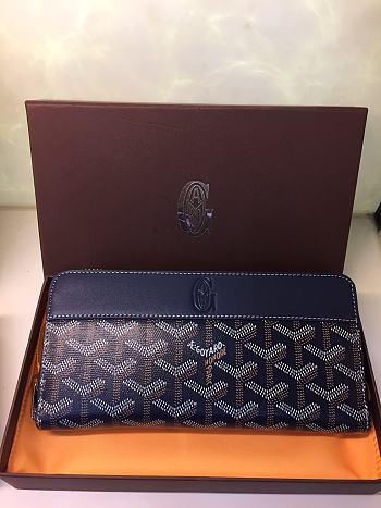 Goyard Matignon Wallet GM Purple 19cm