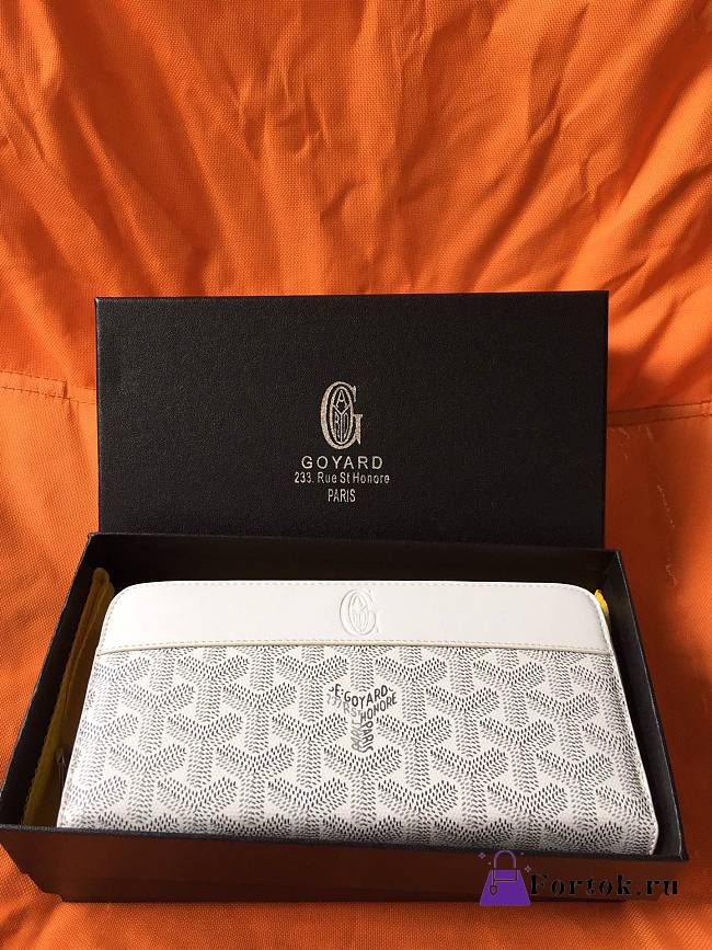 Goyard Matignon Wallet GM White 19cm - 1