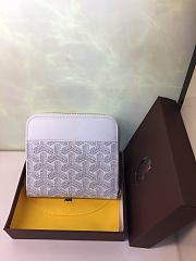 Goyard Matignon Wallet PM Zipper White 11x10cm - 3