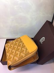 Goyard Matignon Wallet PM Zipper Yellow 11x10cm - 3