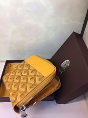 Goyard Matignon Wallet PM Zipper Yellow 11x10cm - 4