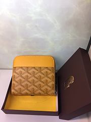 Goyard Matignon Wallet PM Zipper Yellow 11x10cm - 6