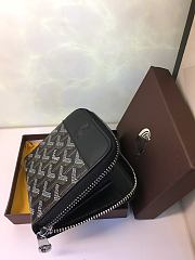 Goyard Matignon Wallet PM Zipper Black 11x10cm - 6