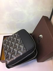 Goyard Matignon Wallet PM Zipper Black 11x10cm - 5