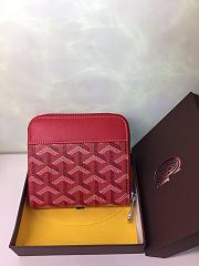Goyard Matignon Wallet PM Zipper Red 11x10cm - 2