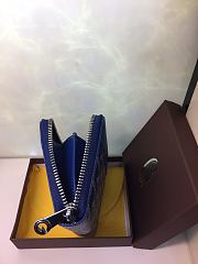 Goyard Matignon Wallet PM Zipper Blue 11x10cm - 2