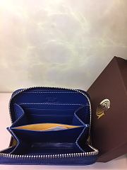 Goyard Matignon Wallet PM Zipper Blue 11x10cm - 3