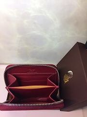Goyard Matignon Wallet PM Zipper Burgundy 11x10cm - 6