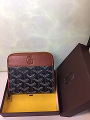 Goyard Matignon Wallet PM Zipper Black/Brown 11x10cm - 1
