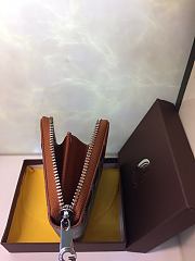Goyard Matignon Wallet PM Zipper Black/Brown 11x10cm - 3