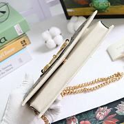 Gucci Horsebit 1955 Wallet With Chain Canvas White ‎621892 19x10x4cm - 6