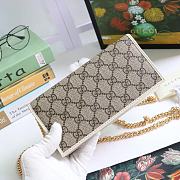 Gucci Horsebit 1955 Wallet With Chain Canvas White ‎621892 19x10x4cm - 4