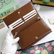 Gucci Horsebit 1955 Wallet With Chain Canvas Brown ‎621892 19x10x4cm - 3